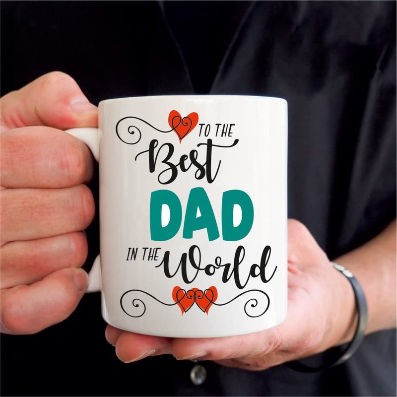 PICRAZEE "Best Mom Dad in World for Mummy Papa | Parents | Mother Father (2pc12”x12” Satin Cushion with Filler, 2pc Coffee Mug & 2pc Fridge Magnet) - Image 5