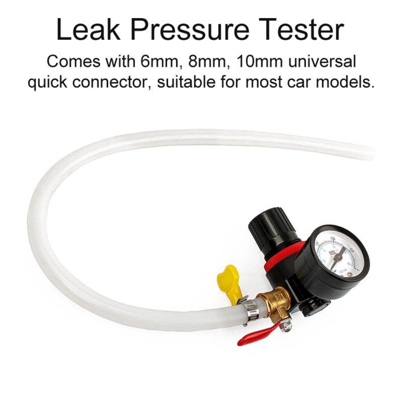 Car Cooling System Pressure Testing Kit Watertank Leak Detector Leakage Testers 0-8kg Pressure Adjustable - Image 4