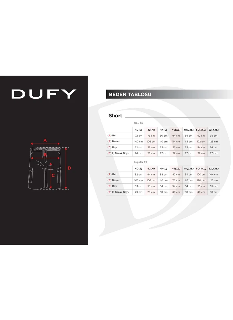 Dufy Saks Men's Regular Fit Short