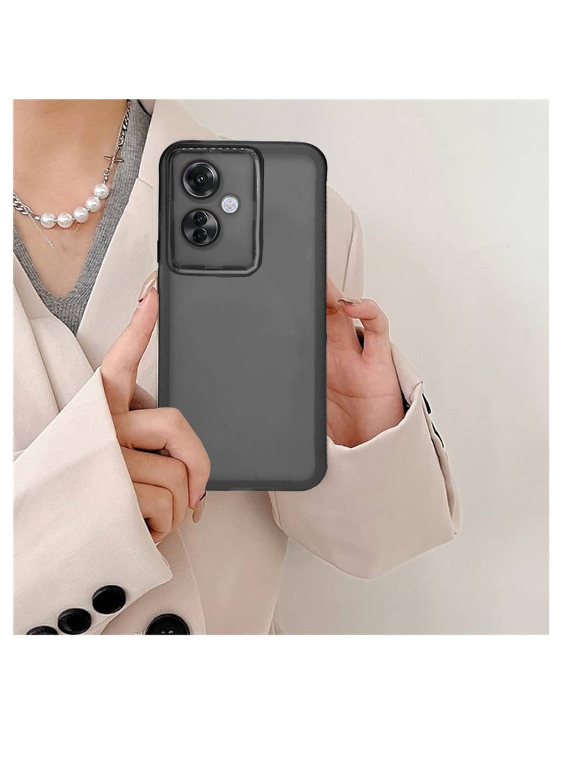 دبليو تيك حافظة لهاتف اوبو رينو 11 F 5G 2024 من السيليكون الشفاف الناعم والنحيف للغاية، حافظة خلفية أنيقة مطلية بحدود الكاميرا، لون اسود - Image 5