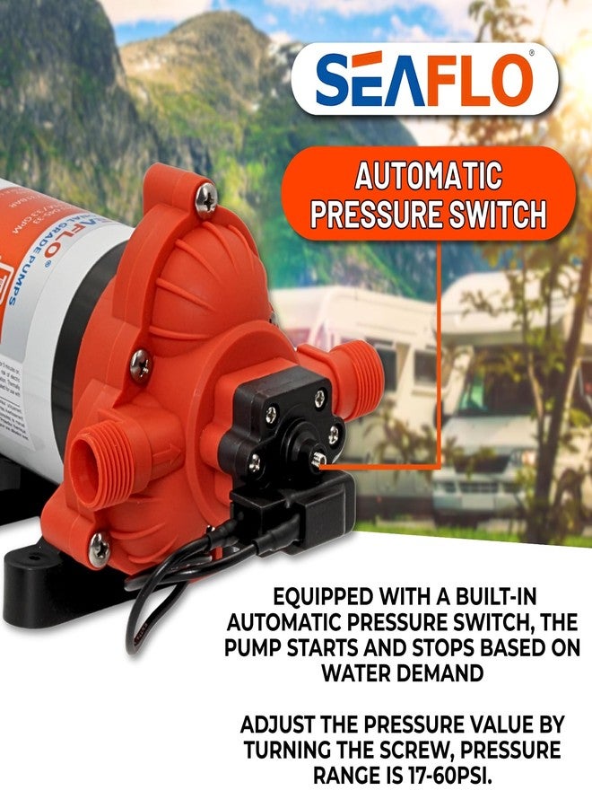 SEAFLO 33 Series Water 110V AC Pressure Pump - 115V AC, 3.3 GPM, 45 PSI, Self Priming, Smart Pressure Switch, for RV/Caravan/Marine/Industrial Use-NSF, CE & Rohs Certified, UL Listed, 4-Year Warranty - Image 5