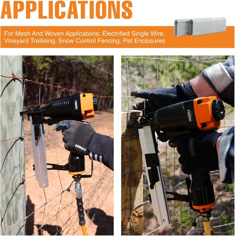 Freeman 16-Gauge 1" Fencing Staples | Glue Collated | Galvanized Steel | 2,000 Count | for Livestock, Horse, Chain Link & Deer Fencing | Compatible with PE20VFS16 and PFS16 | FS16G1 - Image 3