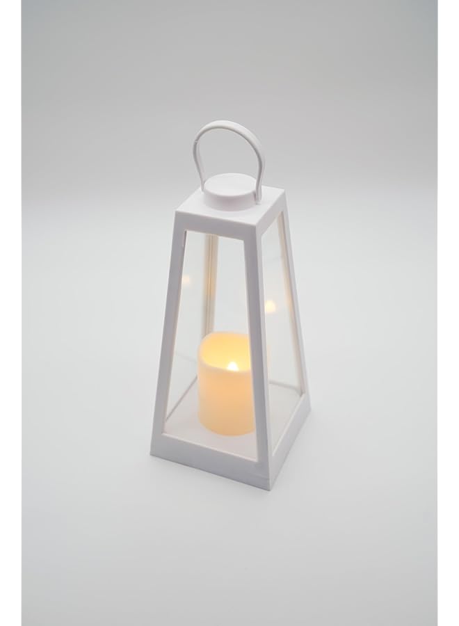 erorex Ramadan Lanterns With Led Candles Lights Decorative Lantern For Ramadan Home Decor White - Image 1