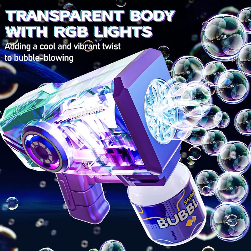 Beria Bubble Gun Toy Children's Bubble Machine Bubble Toy (Purple) - Image 2