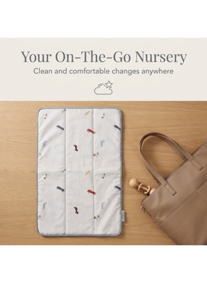 Hummingbird Travel Baby Changing Mat – Cars Print - Image 5