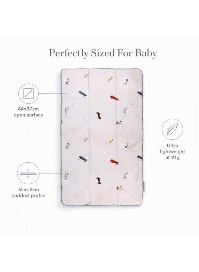 Hummingbird Travel Baby Changing Mat – Cars Print - Image 4