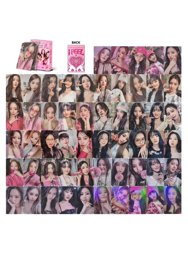NIBEMINENT 55 Pcs Kpop（G)I-DLE I FEEL Lomo Cards Card For Fans Collection Gifts - Image 3