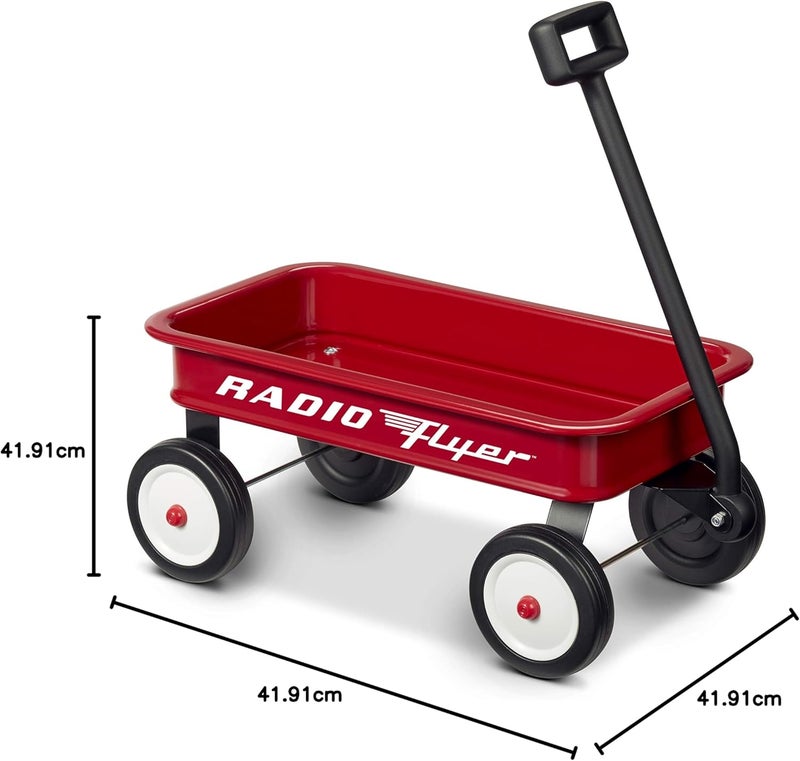 Radio Flyer 16.5” Retro Toy Wagon - Red Wagon Toy for Kids 1.5+ Years Old - Image 2
