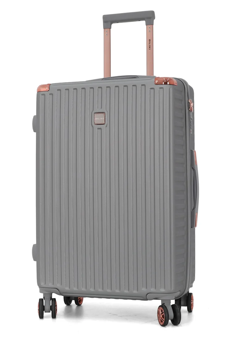 DILIXI Hardside Luggage Trolley Bag 5 Pieces set,Grey (BC-12,S-20,M-24,L-28,XL-32 Inch)