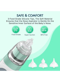 CoddleBaby Electric Nasal Aspirator for Baby - Nose Aspirator for Toddlers, Waterproof Baby Nose Sucker, Nose Cleaner with 3 Silicone Tips, Adjustable Suction Level, Music and Light Soothing Function - pzsku/Z2FE8D0D9296914461BC7Z/45/_/1739523166/6447ce7b-d972-404a-ac15-afd0392e3130