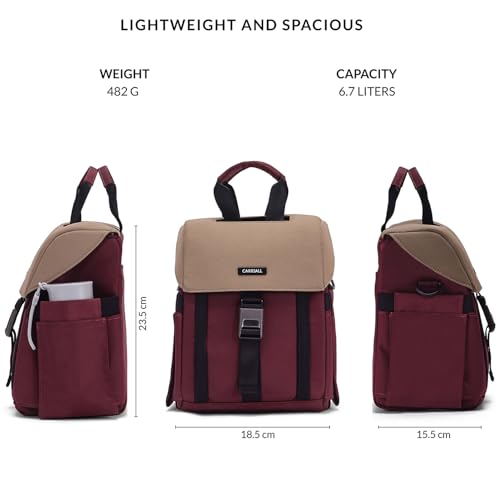 Carriall Nova Meal Bag – Maroon Lunch Bag/Tiffin Bag for Daily Use, Office, College, School, Travel & Picnic | Easy to Clean & Easy to Carry | 6.7 L Storage Capacity | For Men, Women, Boys & Girls - Image 5