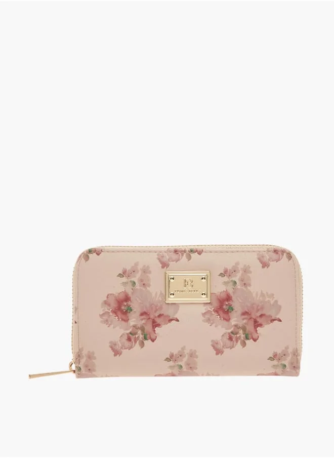 فلورا بيلا من شو إكسبرس Womens Floral Print Zip Around Wallet