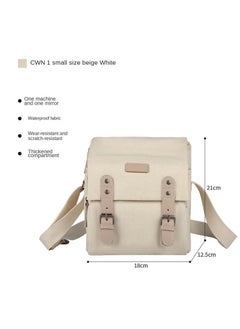 Y&D Canvas Shoulder Camera Bag Messenger Bag for 1 Camera 1 Lens Compatible with Nikon Canon Sony DSLR Mirrorless Camera and Lens  - Image 1