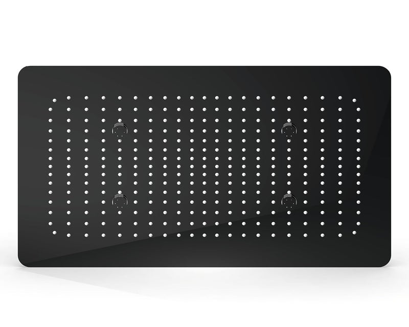 AURIGA Multifunction Shower | 574 mm x 330 mm | Rainfall + 4 Mist Jets | Sleek Minimalist Design | Fully Openable for Easy Cleaning | Durable & Long-Lasting | False Ceiling Kit | SMFS4MR BLACK - Image 1