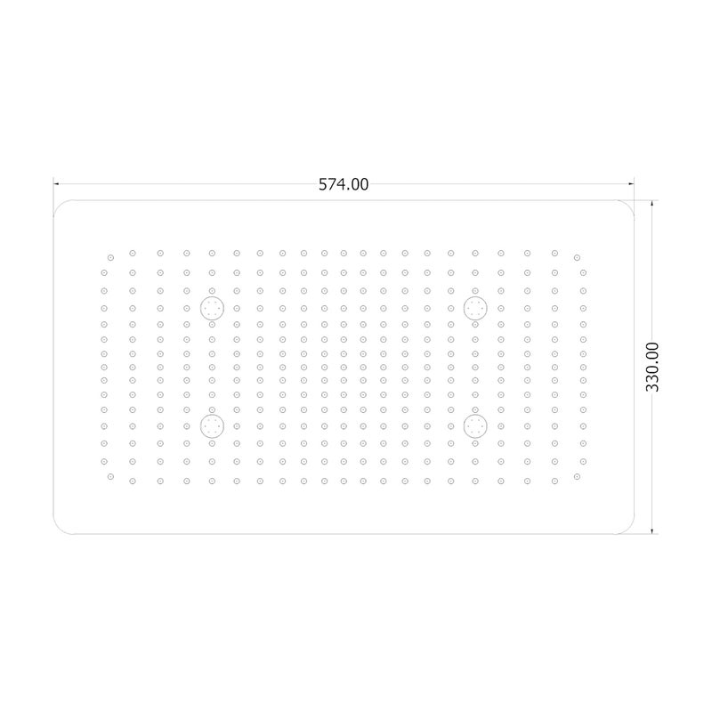 AURIGA Multifunction Shower | 574 mm x 330 mm | Rainfall + 4 Mist Jets | Sleek Minimalist Design | Fully Openable for Easy Cleaning | Durable & Long-Lasting | False Ceiling Kit | SMFS4MR BLACK - Image 2