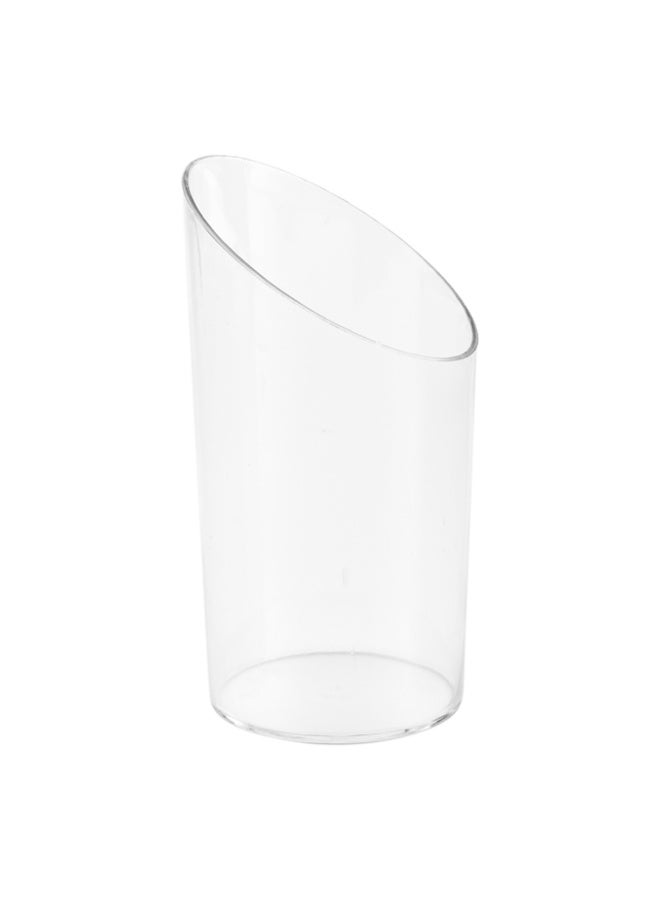 Restaurantware 3 Ounce Shot Glasses, 100 Round Incline Cups - With Clear Finish, Disposable, Plastic Shot Glasses, For Serving Samples At Wedding Banquets And Catered Events - Image 1