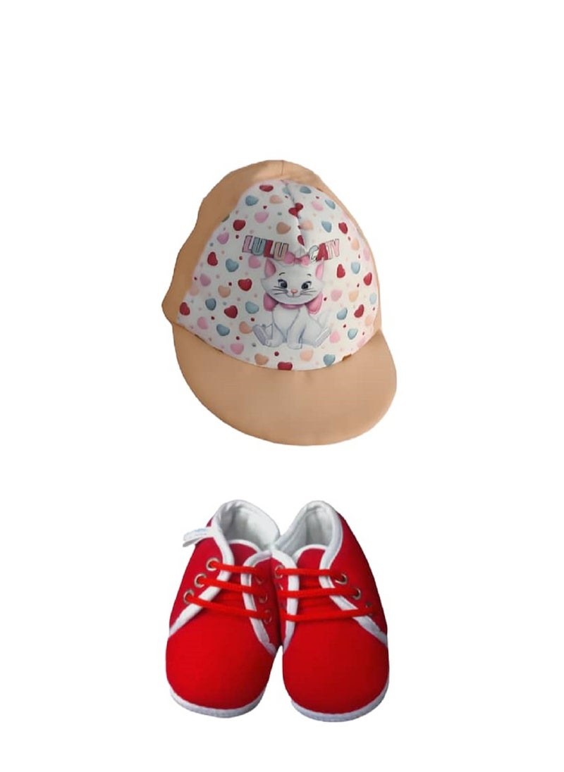 Generic - Summer hat and shoes with a cute design for your baby girl, children's sun hat - Image 1