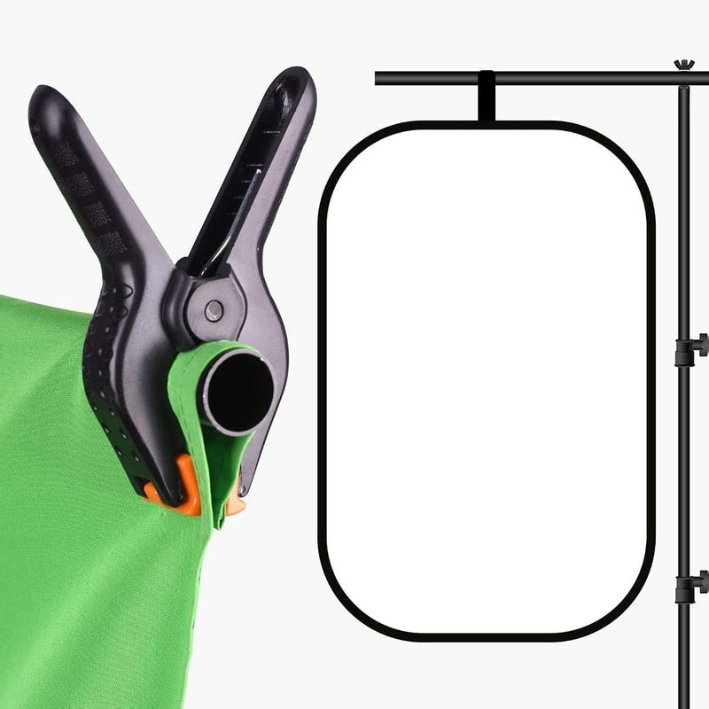 EMART 3x6.5ft T-Shape Backdrop Stand, Adjustable Back Drop Support Kit - Image 5