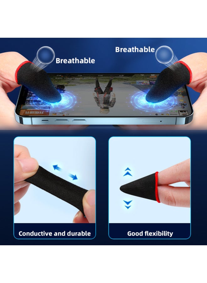 Neutral Carbon Fiber Game Finger Set E-sports Chicken Mobile Game Non-slip Finger Set Touch Screen Game Ultra-thin Conductive Fiber Finger Set - Image 2