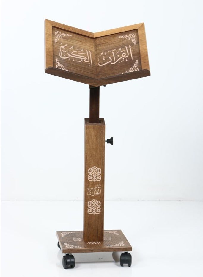 ريبنيو حامل القرآن الكريم - زاوية ميل وارتفاع قابل للتعديل - خشب طبيعي عالي الجودة كبير  MDF - Image 2