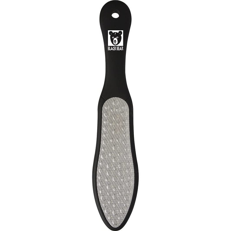 ForPro Professional Collection ForPro Black Bear Stainless Steel Pedicure File, Callus Remover Foot File, Double-Sided Professional Quality Tool for Heels and Feet, 10.5â€™â€™ L - Image 1