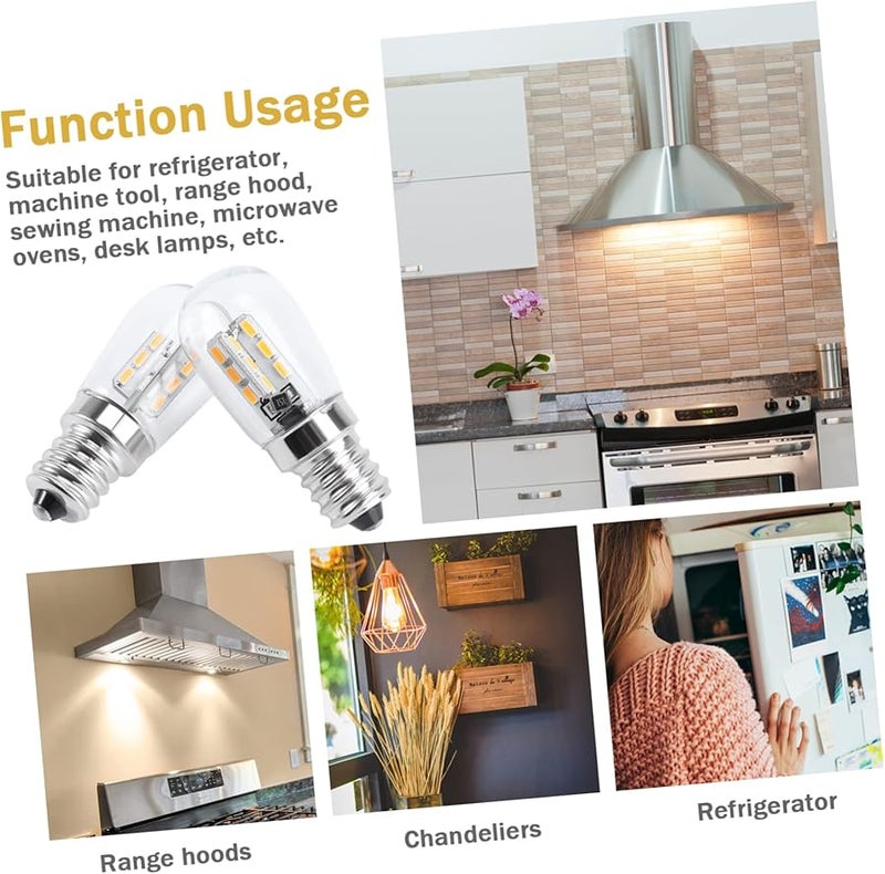 Refrigerator Appliance Bulbs 2 Pack E12 Mini Base 360 Degree Lighting Angle - Image 5