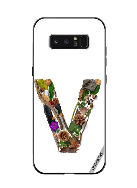 Protective Case Cover For Samsung Galaxy Note 8 Alphabet V Design Multicolour
