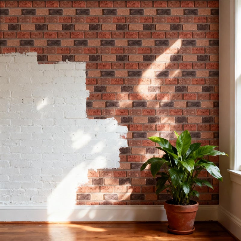 szgwtk 3D Wall Panels Peel and Stick,Red 3D Brick Wallpaper,10PCS 11.8x11.8 Inch,Faux Stone Wall Panel Self-Adhesive for Accent Walls, Kitchen, Bathroom, Bedroom & Office Decor (red) - Image 4