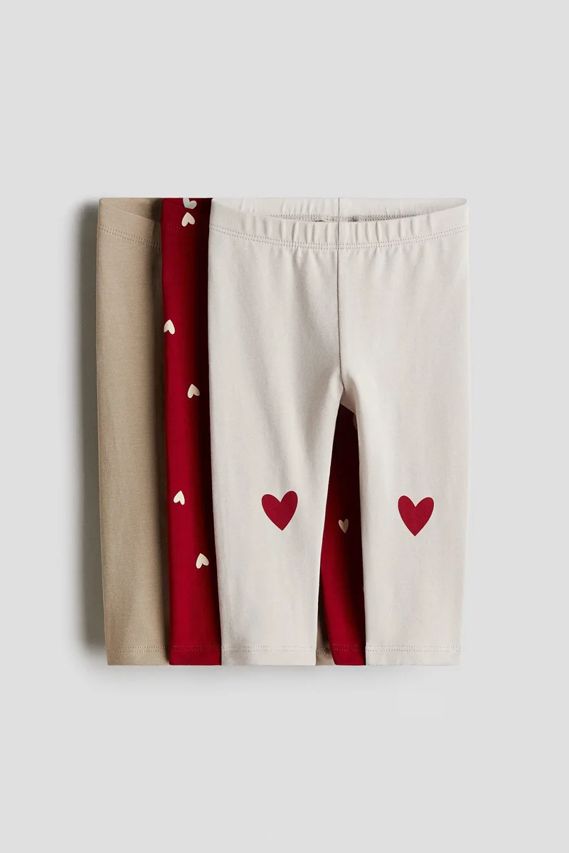 H&M 3-pack cotton jersey leggings
