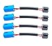 Bstenky 4 Pcs 9007 Male to H4 Female Plug Extension Conversion Cable Wire Connector Adapter Headlight Fog Lights Wiring Harness Plug - Image 2