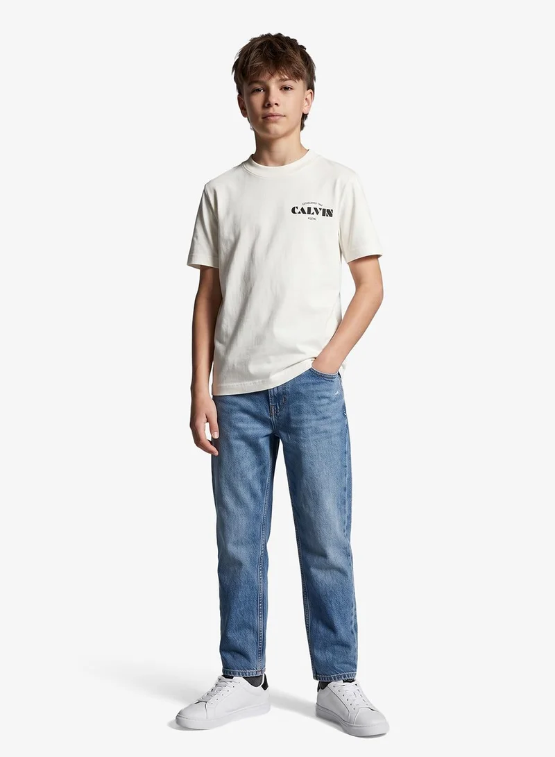 Calvin Klein Jeans Logo Graphic Crew Neck T-Shirt