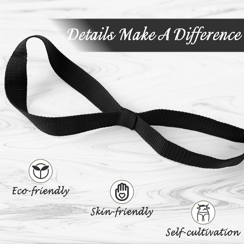 Scotamalone Stretching Strap Yoga Strap Physical Therapy for Home Workout, Exercise, Pilates and Gymnastics, 10 Loops Non-Elastic Stretch Bands with Aesthetic Packaging for Women & Men - Image 3