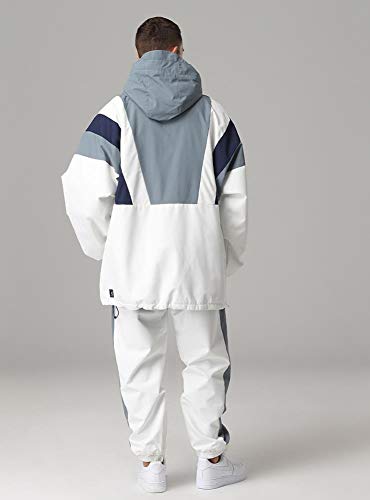 SEARIPE Couples Ski Suit Women's Ski Jackets and Pants Set Two Pieces Loose Snow Suits Men Winter Snowsuit(White,M) - Image 3