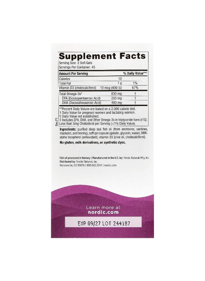 Nordic Naturals, Prenatal DHA, 90 Soft Gels