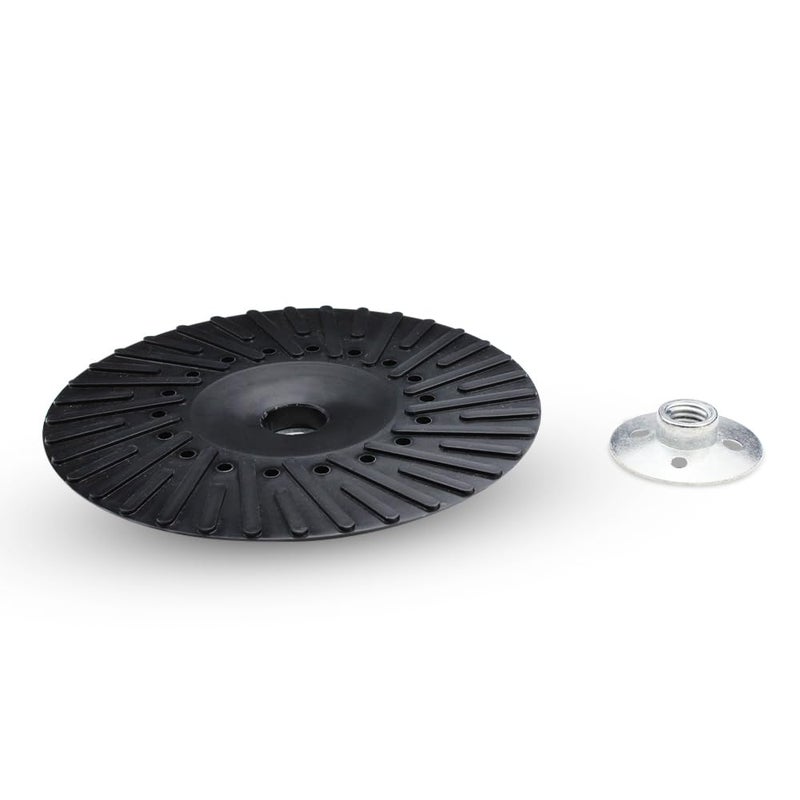 BHA قرص طحن بزاوية BHA مع وسادة دعم مضلعة لقرص الألياف الراتنجية، 7" x 5/8" x 11 - Image 2