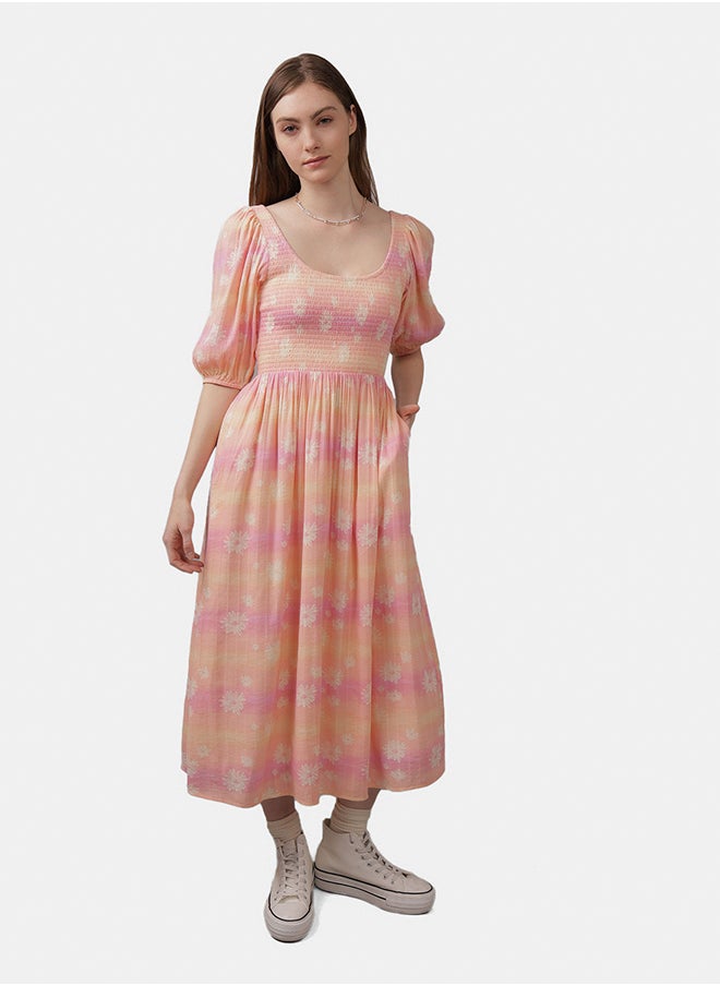 American Eagle Floral Smocked Midi Dress  - Image 1