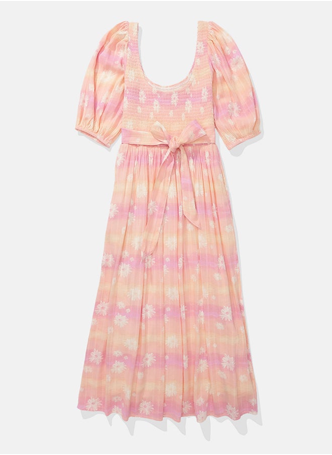 American Eagle Floral Smocked Midi Dress  - Image 3