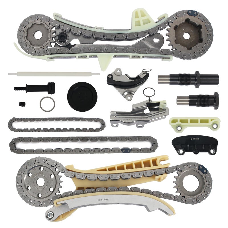 Autoround Engine Timing Chain Kit Fit for Ford Explorer 19972010 Ranger 20012011 Mustang 20052010 Mercury Mountaineer 0310 Mazda B4000 0109 40L V6 wChain Guide Sprocket Tensioner