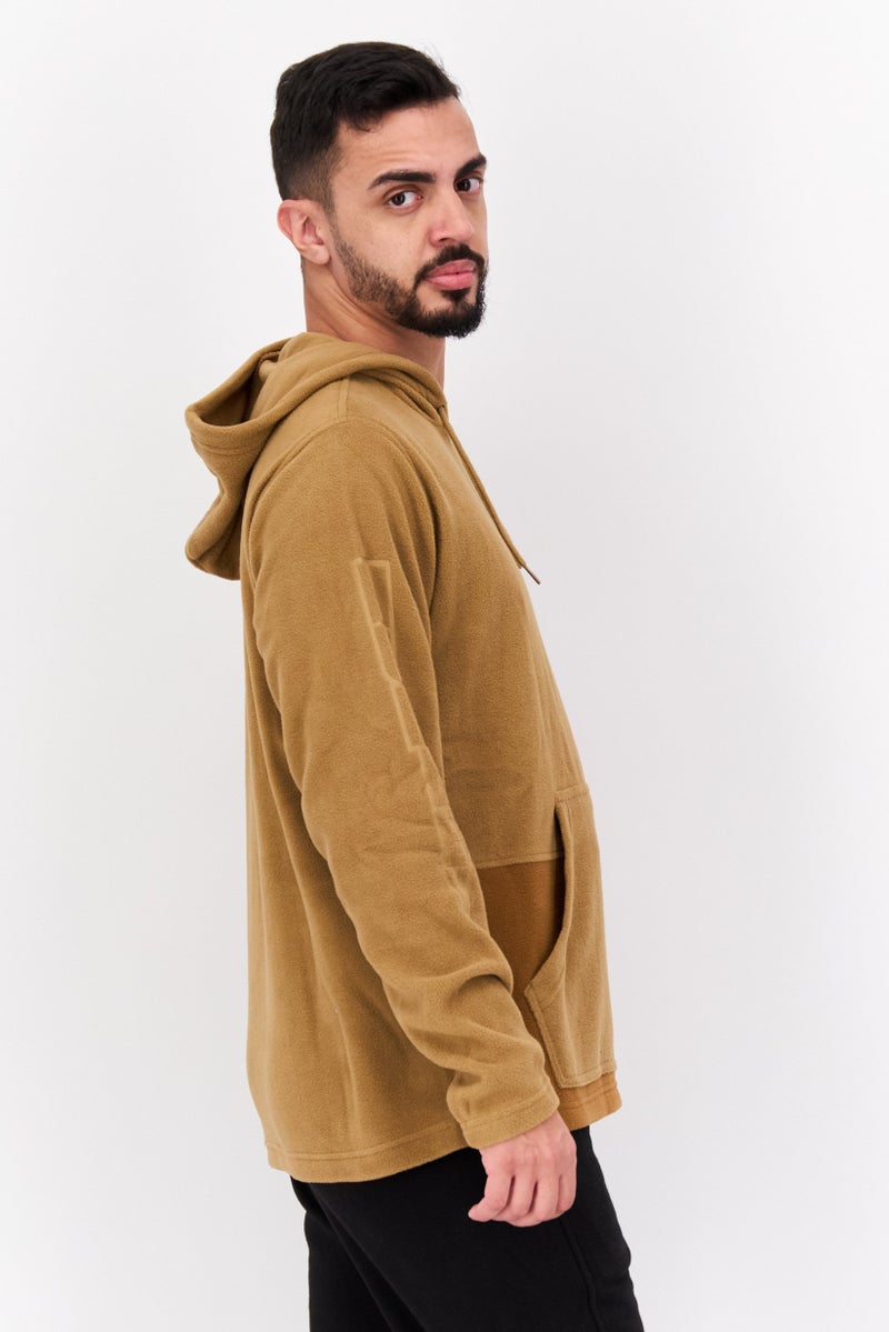 Hurley Men Sportswear Fit Hooded Long Sleeve Outdoor Sweatshirt, Brown  - Image 2