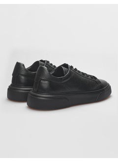 Harrow Leather Black Lace-up Men's Sports Shoes  - Image 3