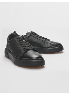 Harrow Leather Black Lace-up Men's Sports Shoes  - Image 4