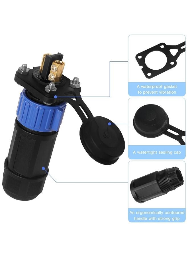 Generic Trolling Motor Plug Receptacle Set, 12V/24V/ 36V/48V Plug for Trolling Motor/Down Rigger/Fishing Reel Marine Boat DC Power Connector Trolling Motor Plug And Socket - Image 5