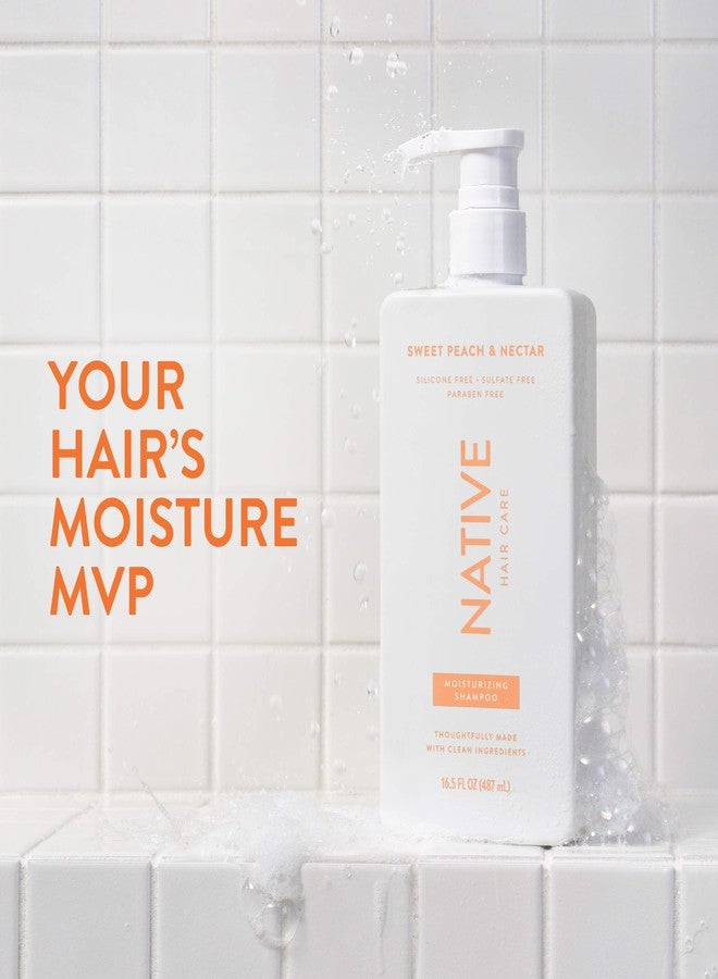 Native Moisturizing Shampoo Sweet Peach & Nectar 16.5 fl Oz. - Image 2