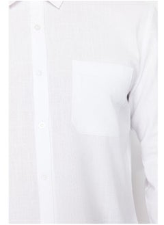 trendyol White Regular Fit 100% Cotton Shirt TMNSS24GO00063  - Image 2