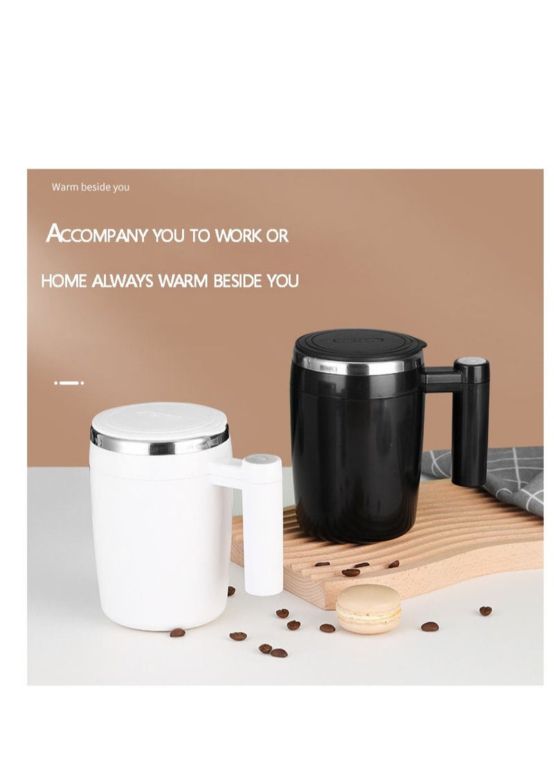 Generic - 380ml Stainless Steel Self Stirring Mug with USB Rechargeable Battery for Tea, Coffee AND Nescafe - Image 1