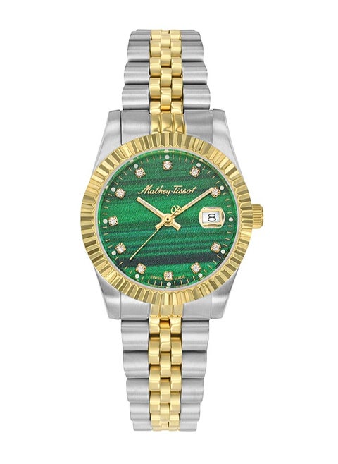 Mathey-Tissot Mathy III Quartz Green Dial Ladies Watch D810BSV