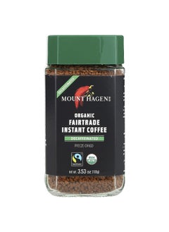 Mount Hagen Mount Hagen, Organic Fairtrade Instant Coffee, Decaffeinated, 3.53 oz (100 g)  - Image 1