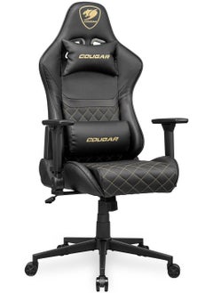 Cougar Cougar Armor One V2 Ergonomic Gaming Chair – Premium PVC Leather, 4D Adjustable Armrests, 155° Backrest Tilt, Gas Lift Height Control, Up to 120kg Capacity – Black/Gold | 3MAO2GLB.0001  - Image 2