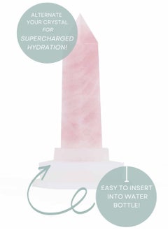 Prickly Pear Prickly Pear Rose Quartz Interchangeable Crystal Point - High-Quality Rose Quartz Crystal for Interchangeable Use  - Image 3