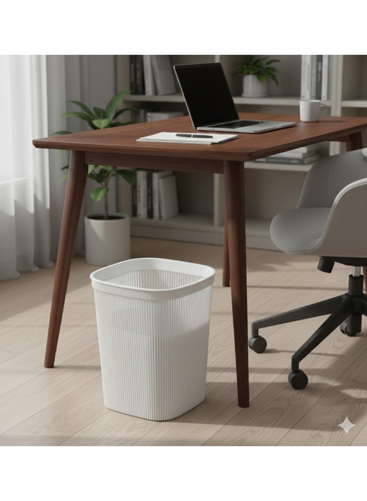 سي او أرماء سلة مهملات بلاستيك أنيقة بتصميم متعدد الاستخدامات لغرفة النوم والحمام والمكتب والمطبخ  سعة 14 لتر - Image 1